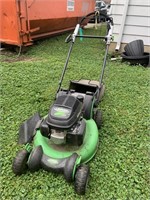 Lawn boy push mower with the bagger
