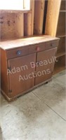 Vintage solid wood 3 drawer, 2-door project