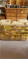 Plano 17 inch over and under tackle box with a