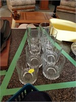 set of glasses