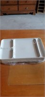 6 Tupperware divided food trays