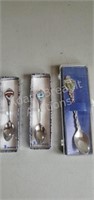3 silver plated collector spoons - Kentucky,