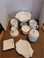 Milk Glass Lot