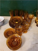 Indiana Glass Tiara Set of Dishes