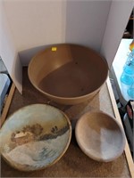 Lg Composite Bowl, Painted Bowl