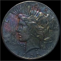 1922-S Silver Peace Dollar XF