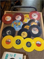 Vintage Kids 45's Records