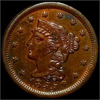 1855 Braided Hair Large Cent NEARLY UNCIRCULATED