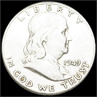 1949-D Franklin Half Dollar LIGHTLY CIRCULATED