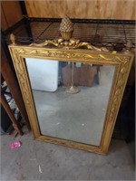Lg Metal Gold Decorative Mirror