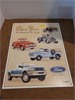 Ford Trucks Sign 1917 - 1997 Metal
