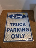 Ford Truck Parking Metal Sign