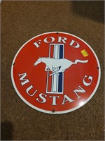 Ford Mustang Sign Heavy Metal