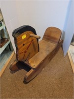 Vintage Wood Rocking Horse/Small