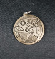 Sterling Whale & Salmon Pendant