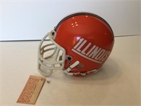 Mini Illinois football helmet