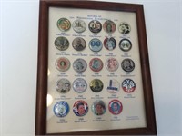 Republican presidential election framed pins