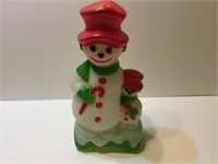 Small blow molded light up snowman