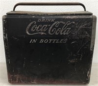 Vintage Coke Cola Cooler Painted Black