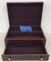 Silver Flatware Hardwood Box