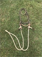 Horse harness and lead rope