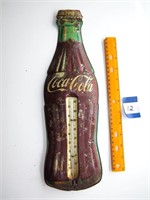 Coca Cola metal thermometer-thermometer intact