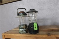 LOT OF TWO BATTERY OPERATED CAMP LANTERNS