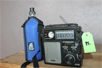 INSULATED WATER BOTTLE AND SHORT WAVE RADIO