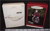 (2) Hallmark Star Trek Christmas ornaments