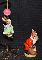 Royal Doulton Santa Bunnykins & Schmid ornaments