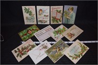 lot of (12) vintage/antique Christmas post cards