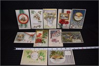 lot of (11) vintage/antique Christmas post cards