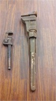 small and large pipe wrench