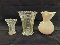 Glass & Milk Glass Vases