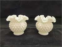 Milk glass Vases