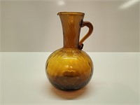 6.5" Amber Flower Vase