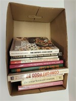 Box of vintage cook books