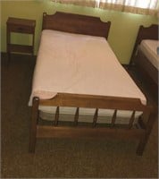 Twin Bed, End table