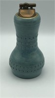 7" MC Turquoise Ornate Pottery Lighter