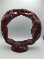 Haeger Pottery Circle of Love Sculpture
