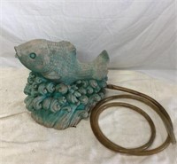 14" Vintage Fish Fountain