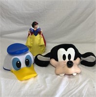 Donald Duck, Goofy Hats, Snow White Bank Disney