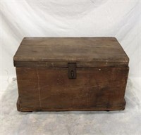 Antique Rolling Wood Tool Box