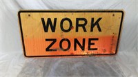 Work Zone Metal Road Sign