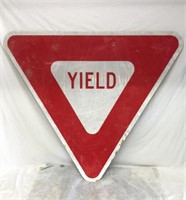 Yield Metal Road Sign