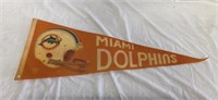 1970-80s Miami Dolphins 30" Banner
