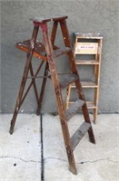 5ft and 4ft Wooden Step Ladders