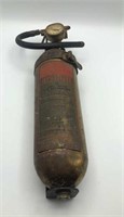 Vintage Just Right Brass Fire Extinguisher