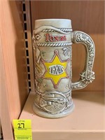 Texas Budweiser Beer Stein Limited Edition