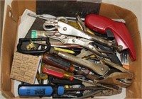 Misc Tools - screwdrivers, vise grips, knife